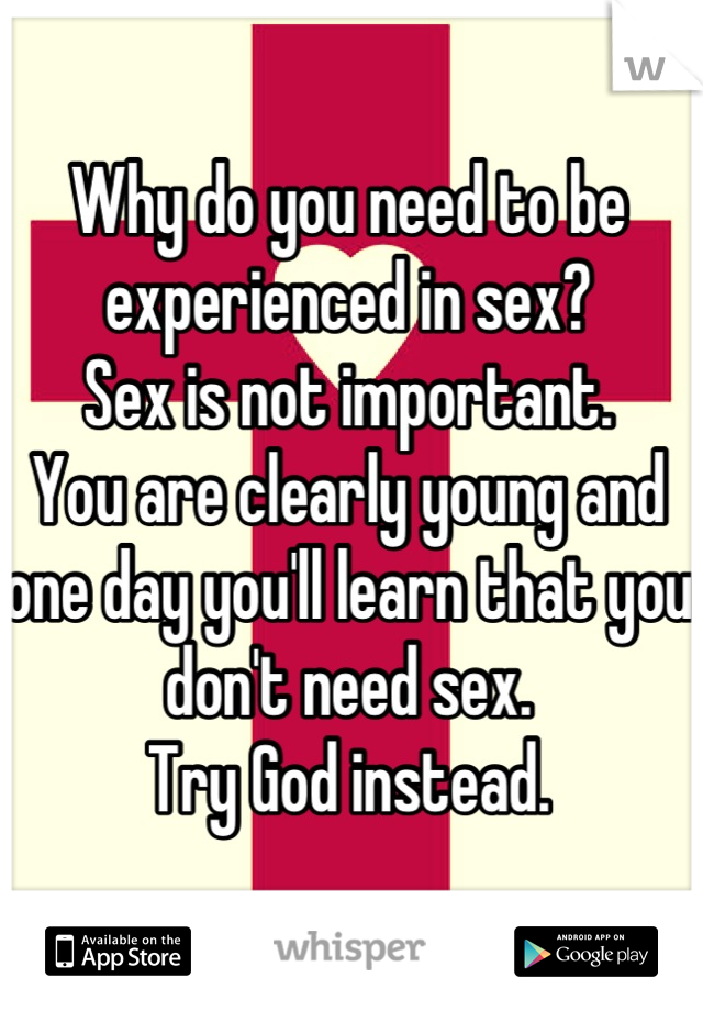 at not experienced sex