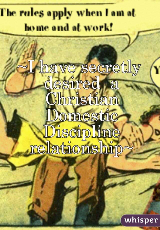 domestic discipline christian rules