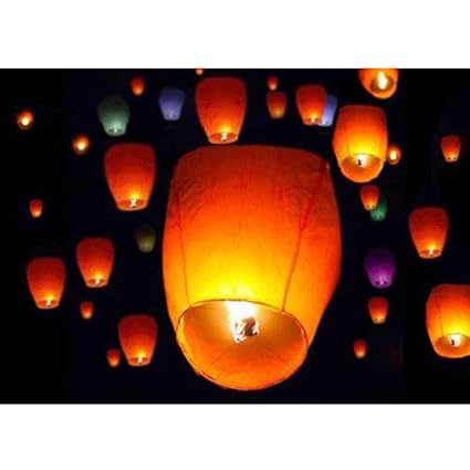 good paper luck lanterns asian flying