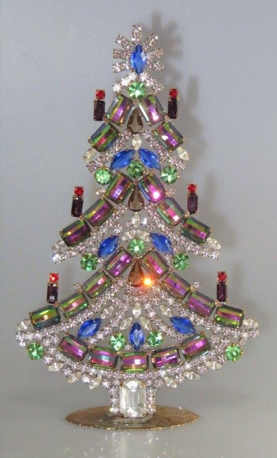 czechoslovakian vintage christmas tree crystal