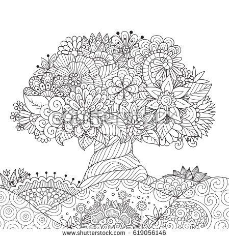 coloring pages art adults for abstract