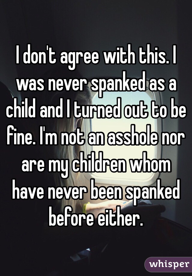spanked before anyone never