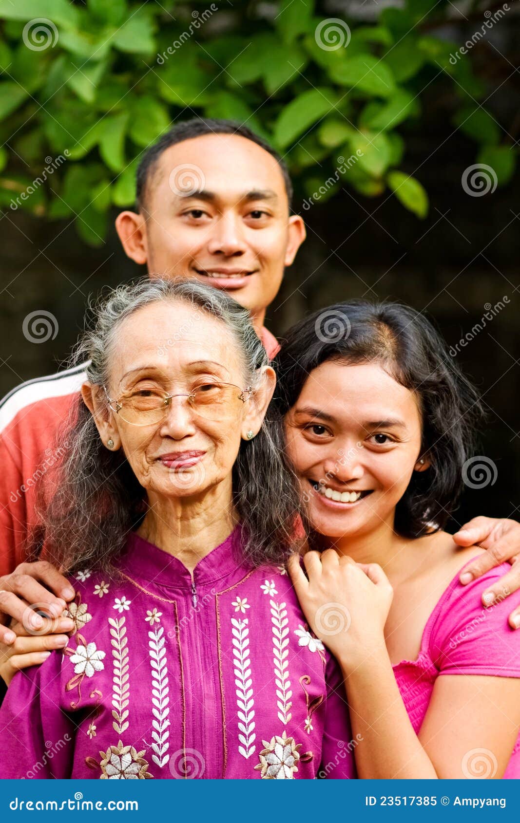 young men asian old women