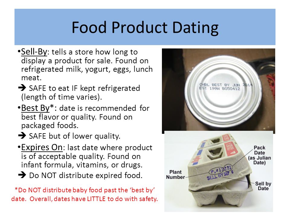 dating food product