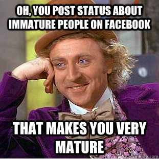 mature facebook status