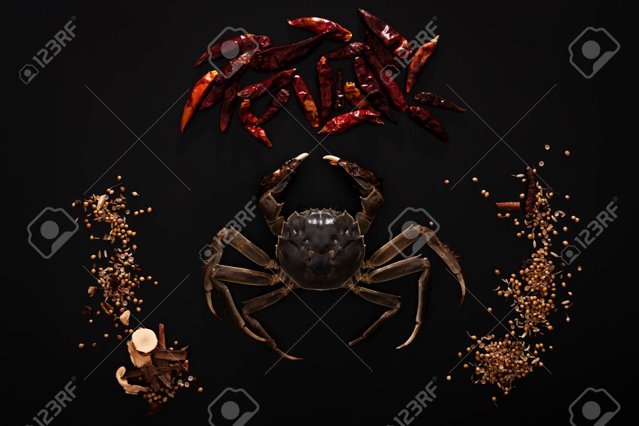 black hairy crab