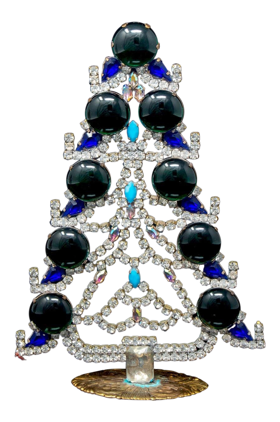 czechoslovakian vintage christmas tree crystal