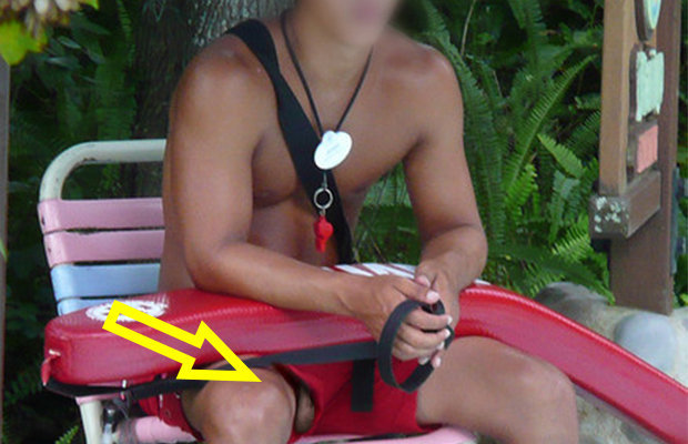 accidental nude lifeguard
