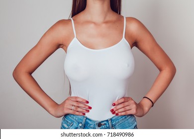 boobs girls camisoles wearing