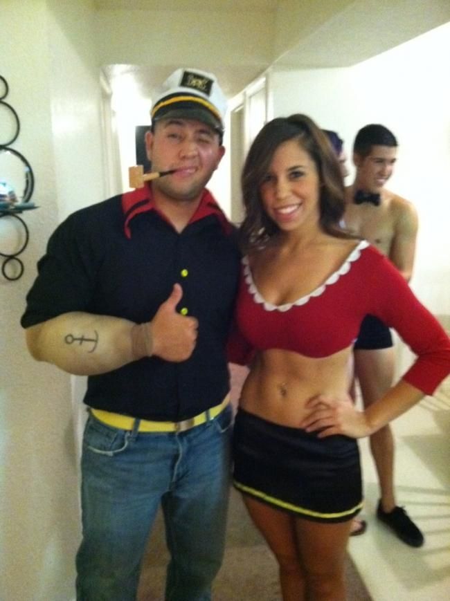 sexy popeye and olive costume oil