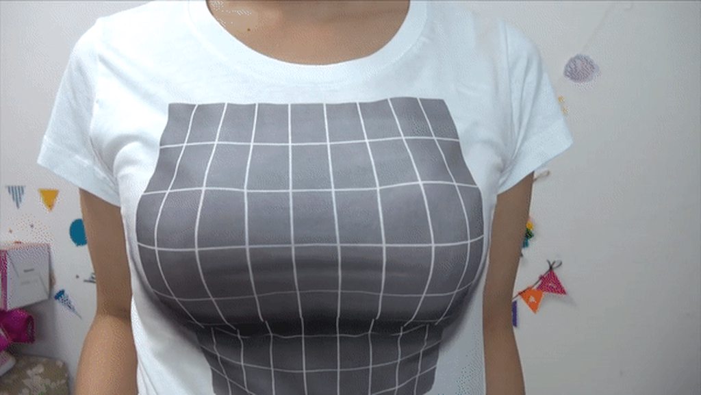 with holes boob shirt