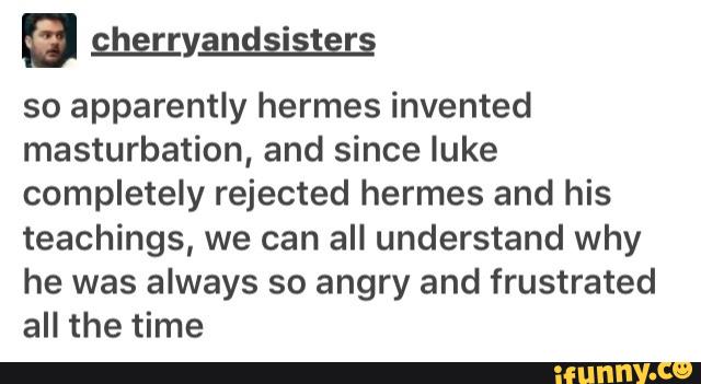 hermes and masturbation