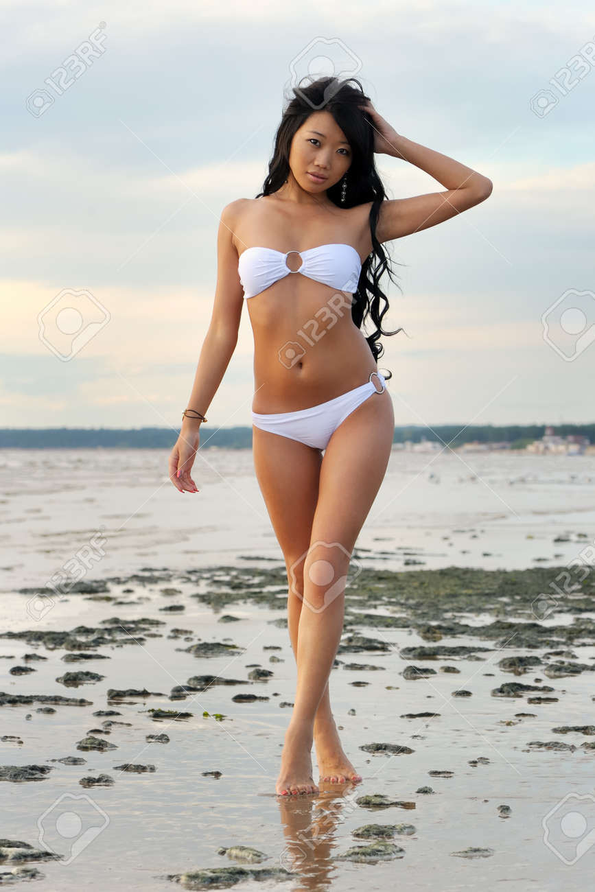 asian in swimsuit girl