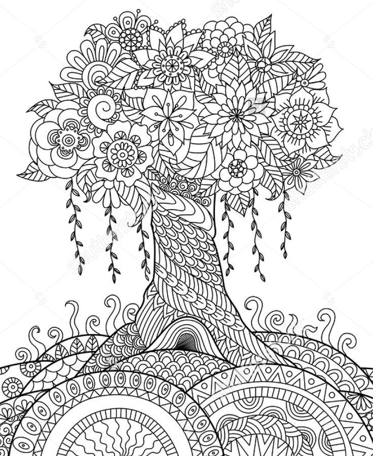 coloring pages art adults for abstract