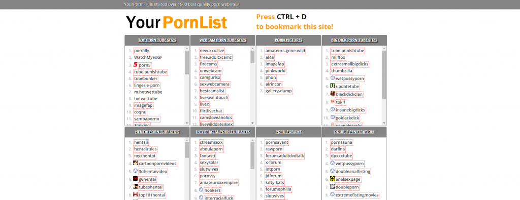 sites of list porn newest