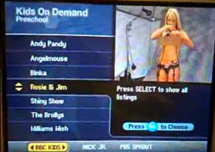 on porn channel satellite tv